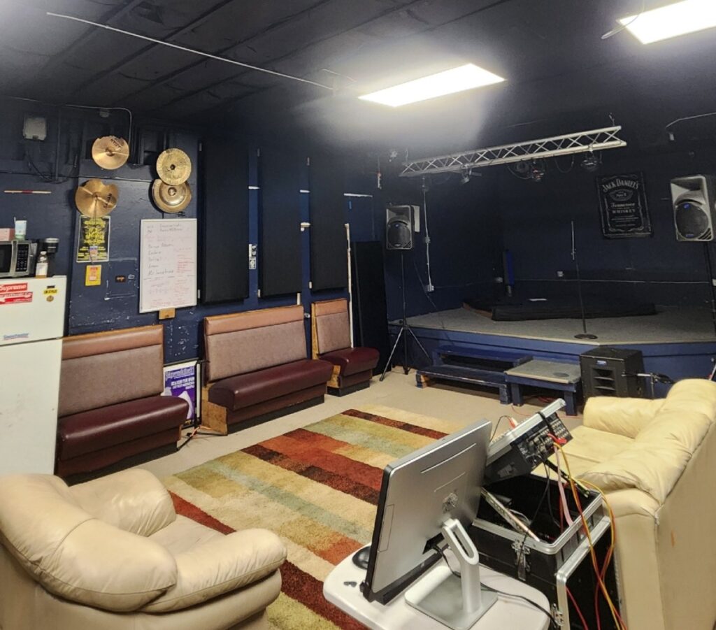 Recording studio interior for Immersive Rehearsals